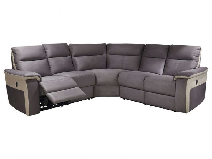 Canapé D'Angle Relaxation Électrique 5 Places Allan encequiconcerne Canapé Cuir Relax Électrique Conforama