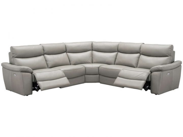 Canapé D'Angle Relaxation Électrique 5 Places En Cuir à Canapé Cuir Relax Électrique Conforama