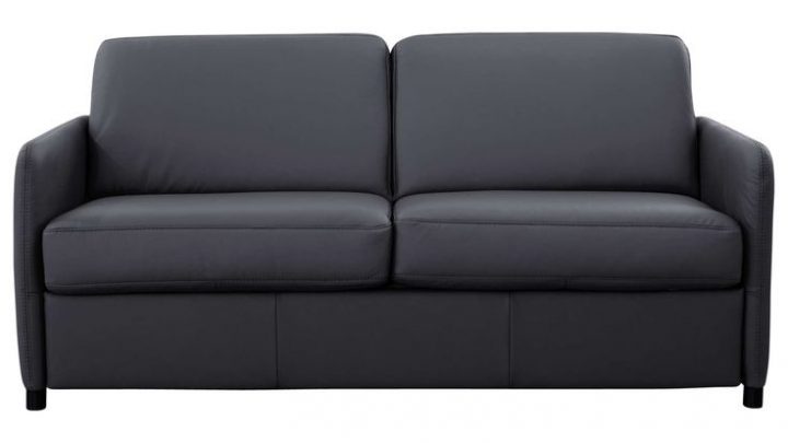 Canapé Droit Convertible 2 Places En Cuir Comfort Bultex à Canape Divalit Canapé Droit Convertible 2 Places En Cuir Comfort Bultex à Canape Divalit
