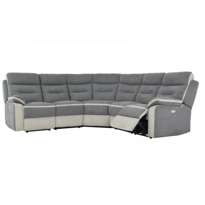 Canapé Relax Électrique D'Angle 7 Places Gris Anthracite à Canapé Relax Électrique Alinea