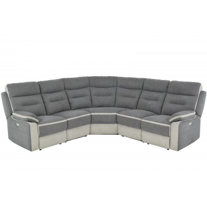 Canapé Relax Électrique D'Angle 7 Places Gris Anthracite à Canapé Relax Électrique Alinea