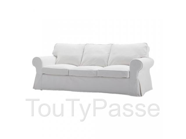 Canapée Ikea 3 Place Convertible En Lit De Couleur Maron destiné Canape Convertible Maron Vieilli