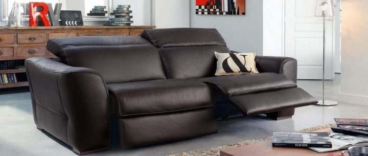 Canapés Relax 3 4 Ou 5 Places En Cuir Cuir Center Cuir intérieur Canape Alba Cuir Center