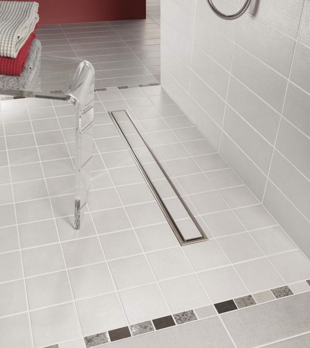 Caniveau Venisio Expert Pour Douche À L'italienne - L. 800 Mm concernant Caniveau Pour Douche Italienne