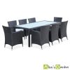 Capri - Table De Jardin Résine Tressée 8 Places serapportantà Cdiscount Salon De Jardin