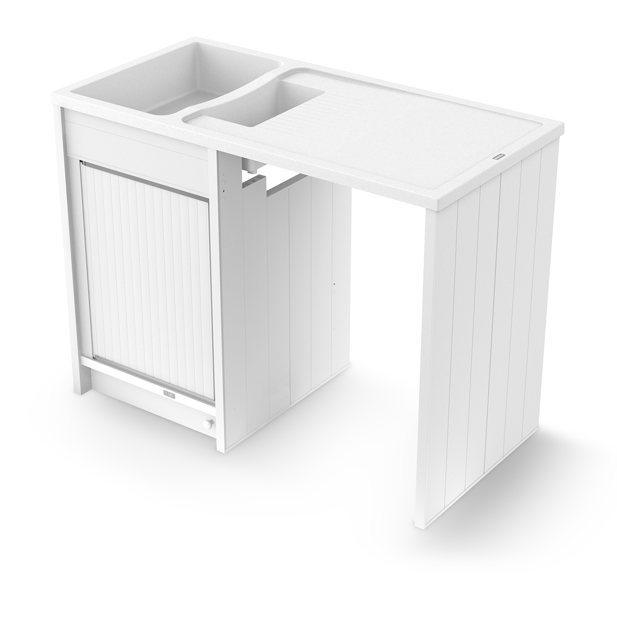 Carea Sanitaire Concept Meuble-Évier Giga 120 Composite Pvc concernant Meuble Sous Evier 100 Cm