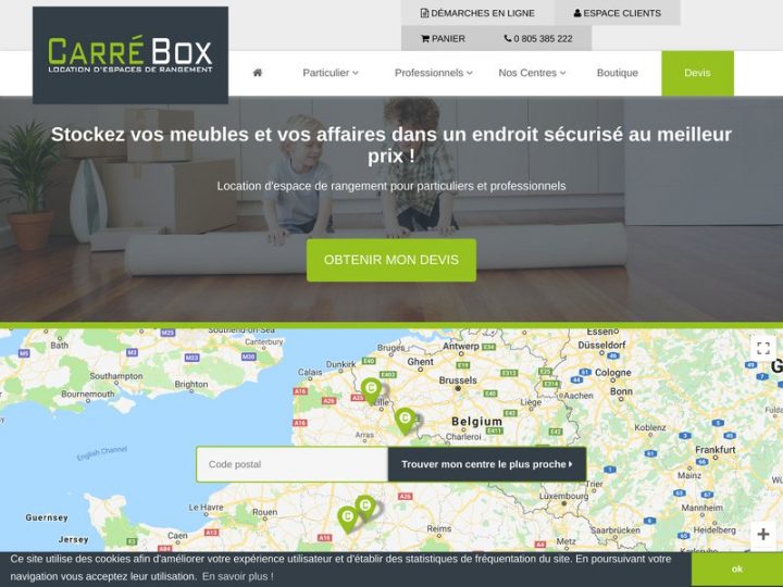 Carrébox : Carrébox : Société De Location De Garde-Meuble pour Garde-Meuble Lille