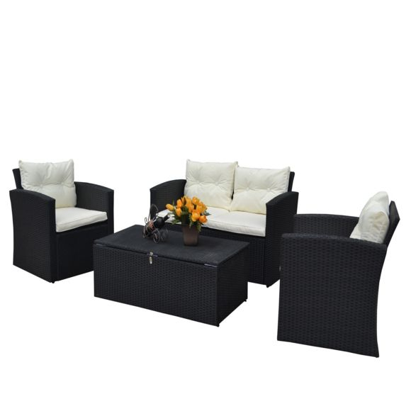 Casa Baoli – Salon De Jardin Résine Tressée + Coffre De dedans Salon De Jardin Casa Casa Baoli – Salon De Jardin Résine Tressée + Coffre De dedans Salon De Jardin Casa