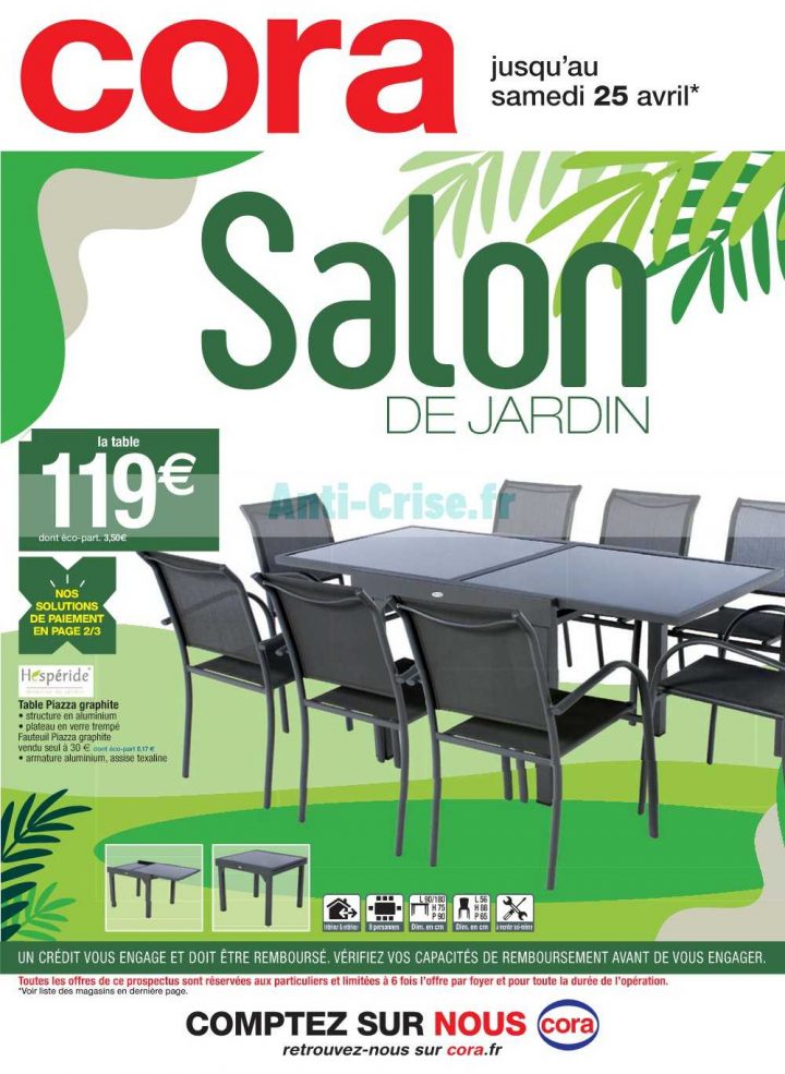 Catalogue Cora Du 07 Au 25 Avril 2020 (Salon De Jardin dedans Salon De Jardin Gifi Catalogue