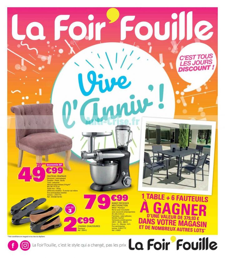 Catalogue La Foir'Fouille Du 20 Février Au 31 Mars 2019 dedans Coiffeuse Meuble La Foir'Fouille