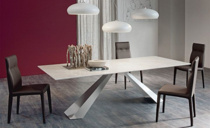 Cattelan Tables Fixes Aaron's Espace Repas Séjour pour Table Salle À Manger Design Italien