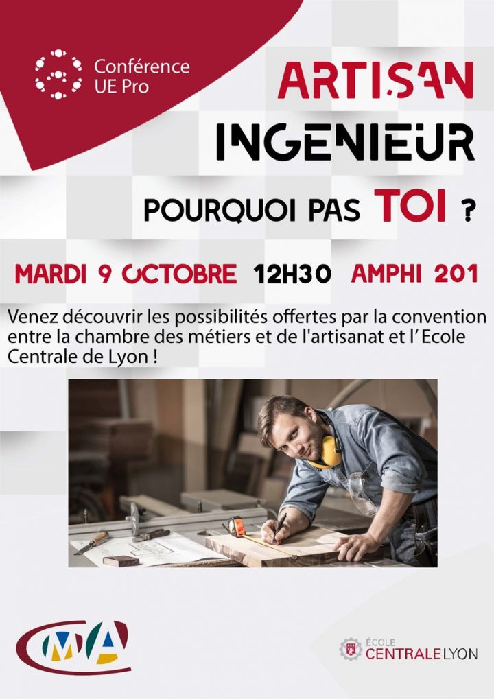 Centrale Lyon On Twitter: "[#conférence] Artisan Ingénieur tout Chambre Des Métiers Lyon