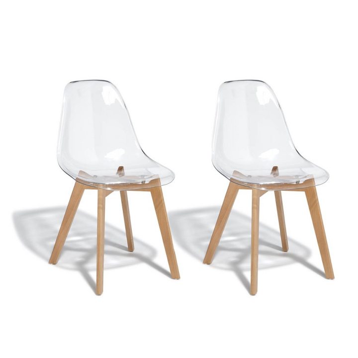Chaise Chloé Transparente X 2 tout Promo Chaises Salle Manger