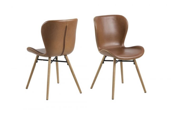 Chaise Cuir Et Bois Matilda : Style Scandinave – Hellin destiné Chaises Confortables Salle Manger