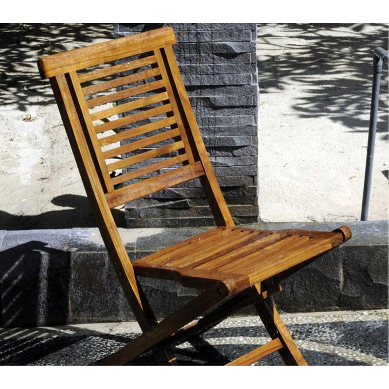 Chaise De Jardin En Teck Huilé  Garuda  Chaise Pliante à Salon De