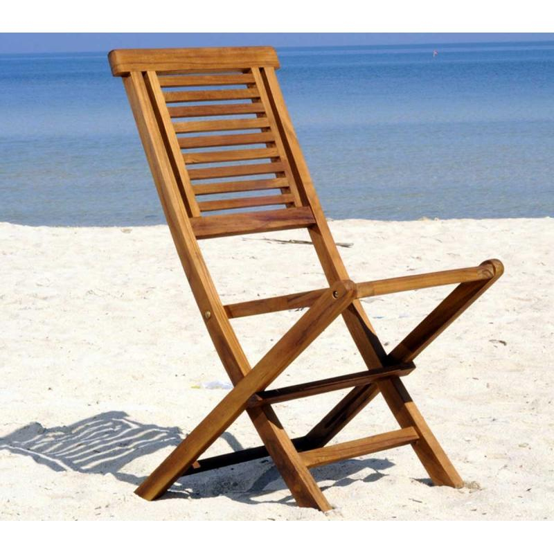 Chaise De Jardin En Teck Huilé  Garuda  Chaise Pliante pour Salon De