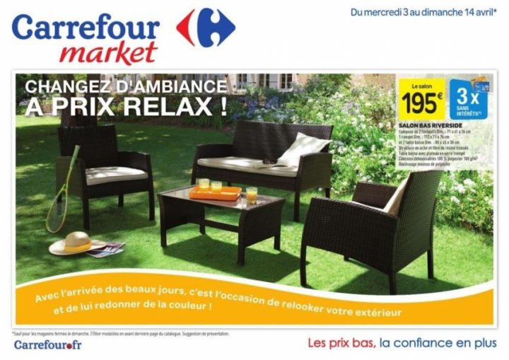 Chaise De Jardin Riverside Wicker Line avec Salon De Jardin Tressé Carrefour