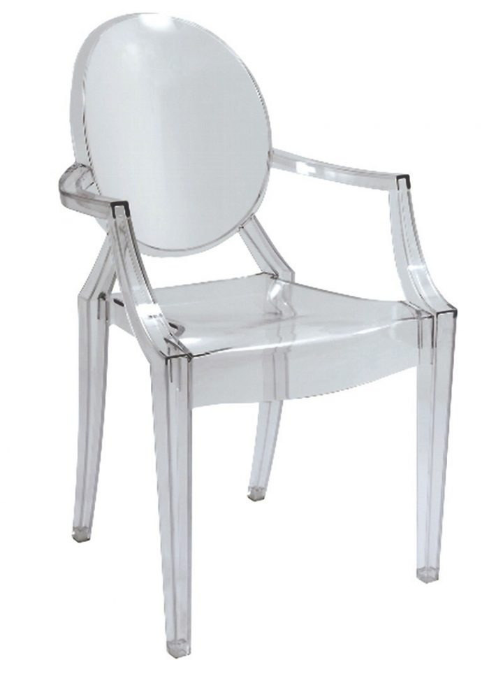 Chaise De Salle À Manger Design Colagne, En Polycarbonate Coloris  Transparent (Lot De 4) pour Chaise De Salle A Manger Pas Cher En Belgique