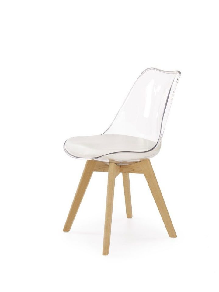Chaise De Salle À Manger Design En Pvc Transparent (Lot De 2 encequiconcerne Promo Chaises Salle Manger