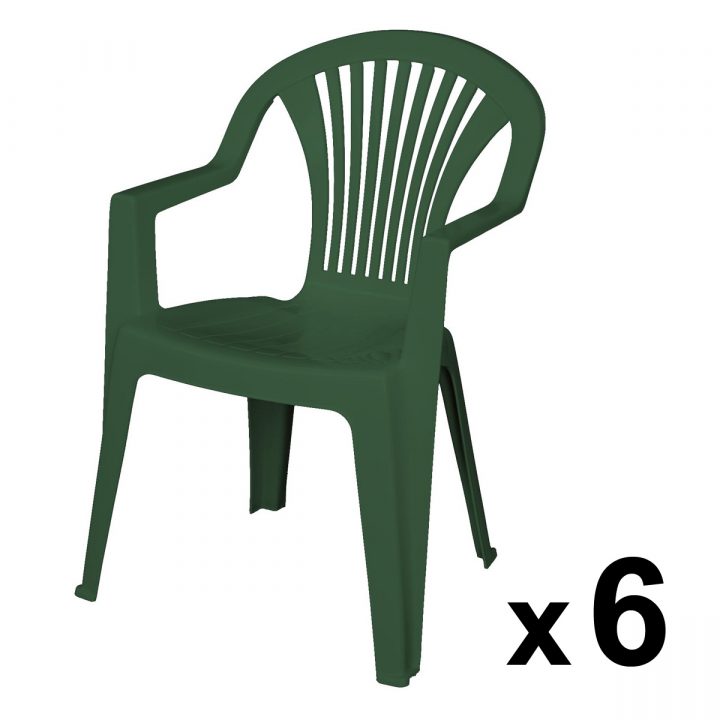 Chaise De Salon De Jardin En Plastique Vert – Mailleraye intérieur Salon De Jardin En Plastique Pas Cher