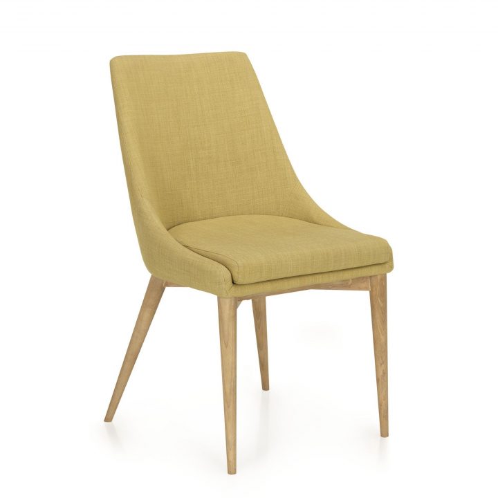 Chaise En Hévéa Et Frêne Vert Esprit Scandinave Vert – Abby à Soldes Chaises Salle A Manger