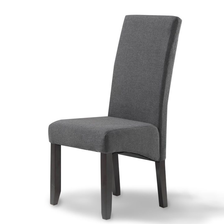 Chaise Gris Anthracite En Bois Et Tissu Niagara (Lot De 2) serapportantà Chaise Haut Dossier Salle A Manger Chaise Gris Anthracite En Bois Et Tissu Niagara (Lot De 2) serapportantà Chaise Haut Dossier Salle A Manger