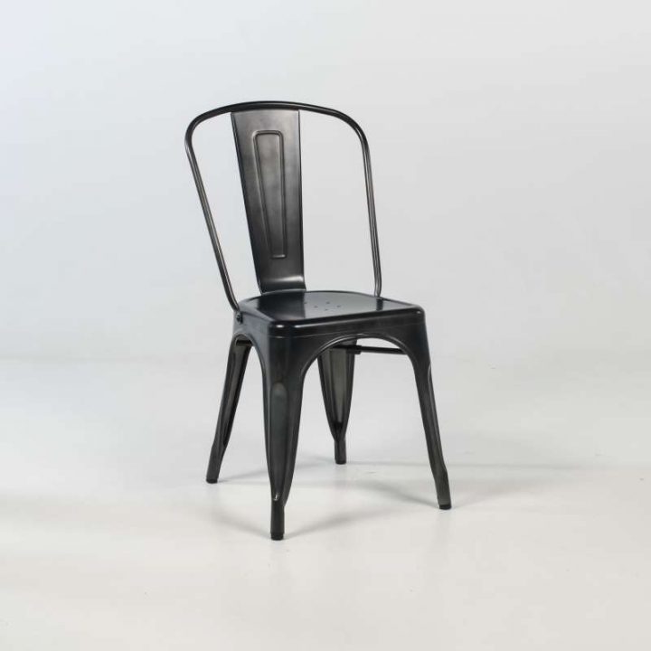 Chaise Industrielle En Métal Empilable – Maxime | 4-Pieds tout Chaise Industriel