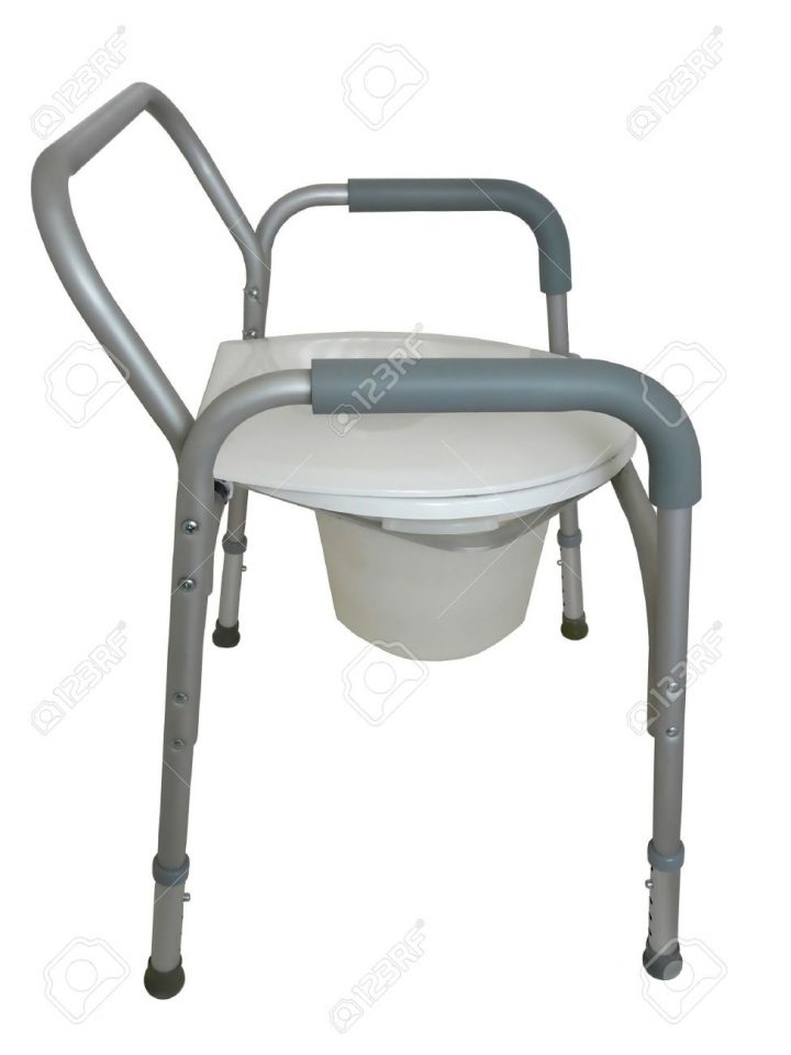 Chaise Percée Pour Être Utilisé Comme Un Siège De Toilette Surélevé Sur Une  Toilette Traditionnelle, Une Commode En Dehors De La Salle De Bain, Ou Une intérieur Siège Pour Salle De Bain