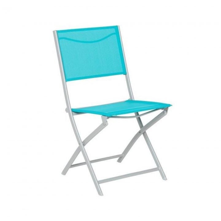 Chaise Pliante Hespéride Modula Bleu Lagon/Silver Mat destiné Chaise De Jardin Hesperide Chaise Pliante Hespéride Modula Bleu Lagon/Silver Mat destiné Chaise De Jardin Hesperide