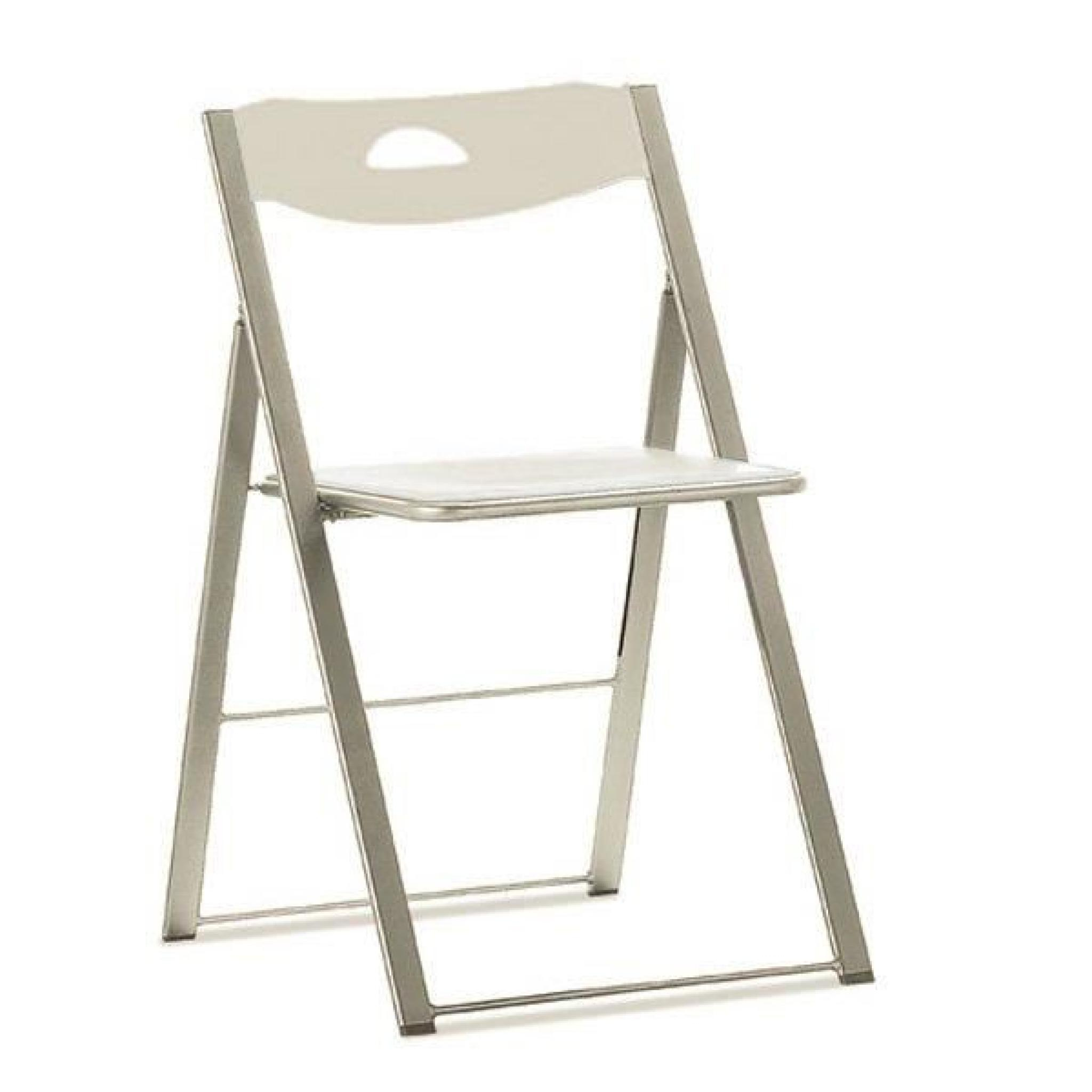Chaise Pliante Icon Blanche. dedans Chaise Pliante Salle À Manger