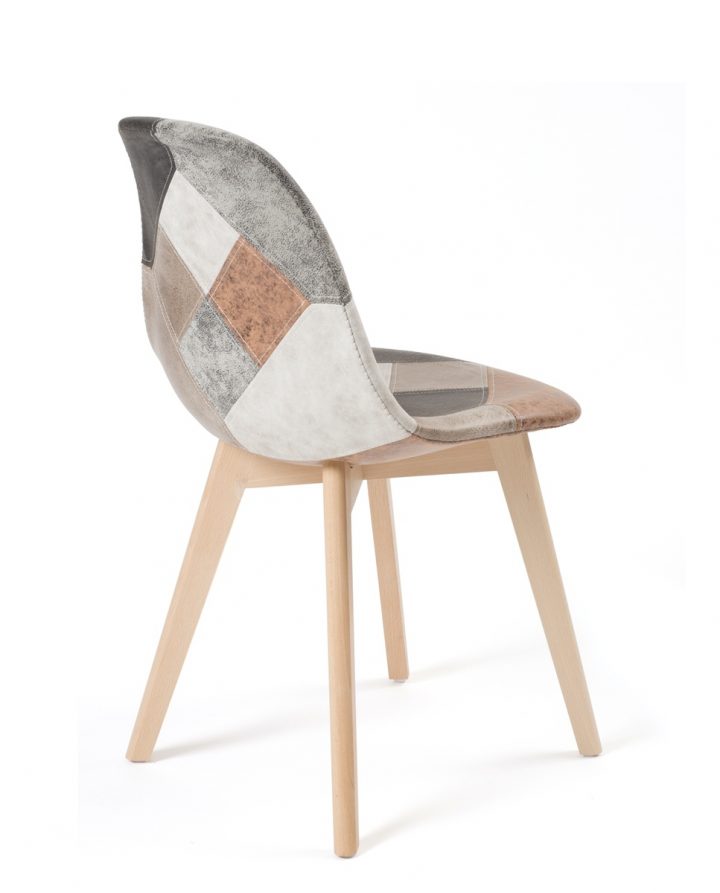 Chaises Patchwork Scandinaves Nada – Lot De 2 tout Promo Chaises Salle Manger