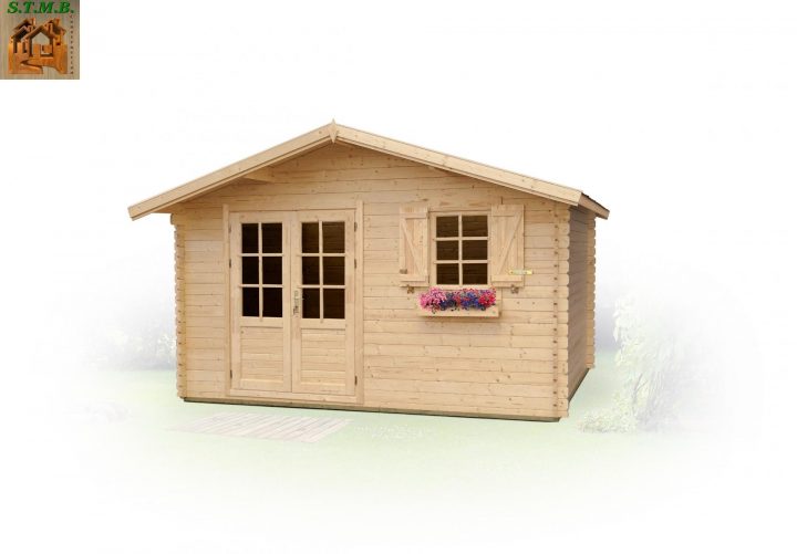 Chalet Bois De Jardin Modèle Raisin 14 En Madriers De 44 Mm encequiconcerne Cabanon De Jardin Pas Cher