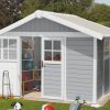 Chalet De Jardin 10M2 Abri Jardin Pvc Résine Deco 7 5 à Abri Jardin 10M2