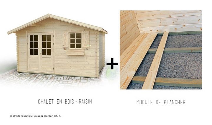 Chalet De Jardin En Bois Naturel Brut 12 M Carré- Raisin 12 dedans Chalet De Jardin 12M2