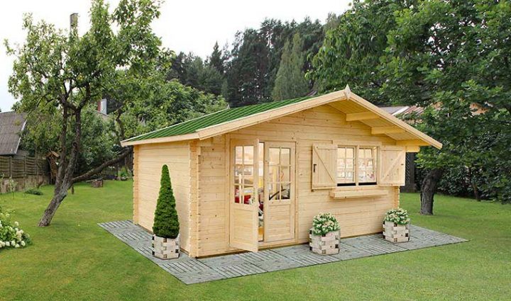 Chalet De Jardin En Bois Vitr Emboiter Avec Plancher Et tout Couverture Abri De Jardin