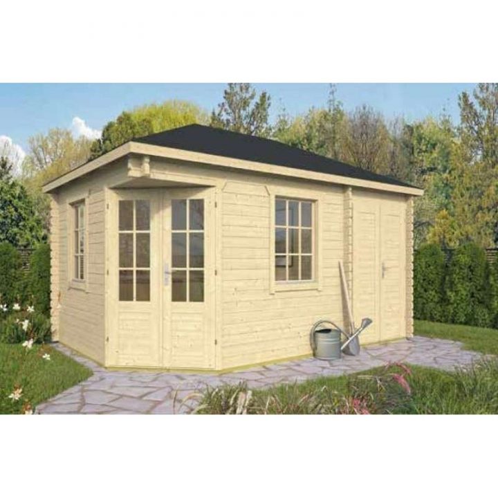 Chalet En Bois Agnes 10M2 + Annexe De Jardin Et Chalet tout Cabane 10M2 Chalet En Bois Agnes 10M2 + Annexe De Jardin Et Chalet tout Cabane 10M2