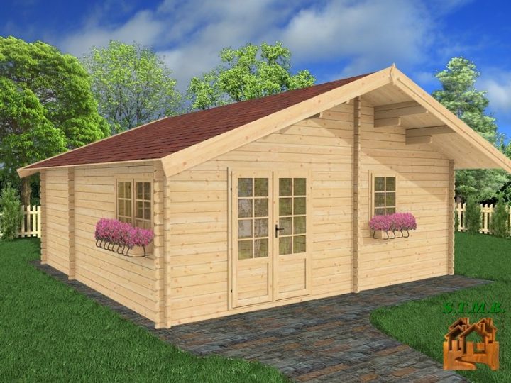 Chalet Habitable De Loisirs En Kit Modèle Chataignier 36 M² concernant Chalet En Kit Habitable Pas Cher