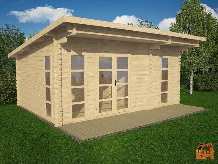 Chalet Ou Bureau De Jardin En Bois Modèle Sydni Mini 19 à Bureau De Jardin En Kit