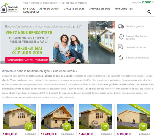 Chaletdejardin.fr – Pineca Group encequiconcerne Chalet De Jardin.fr