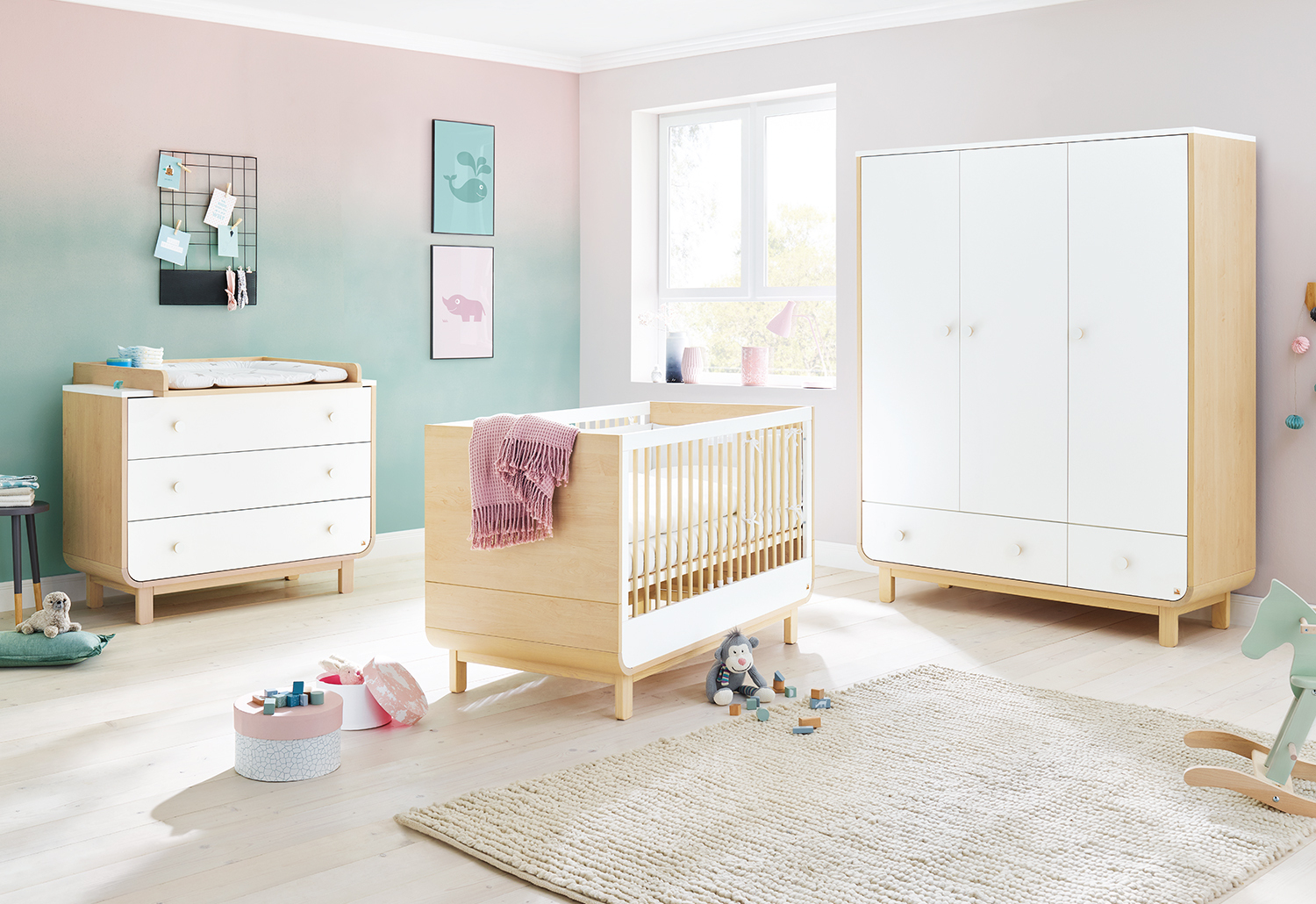 Chambre Bébé Complète, Round, Lit, Commode, Armoire encequiconcerne Chambre Complète Bébé Pas Cher