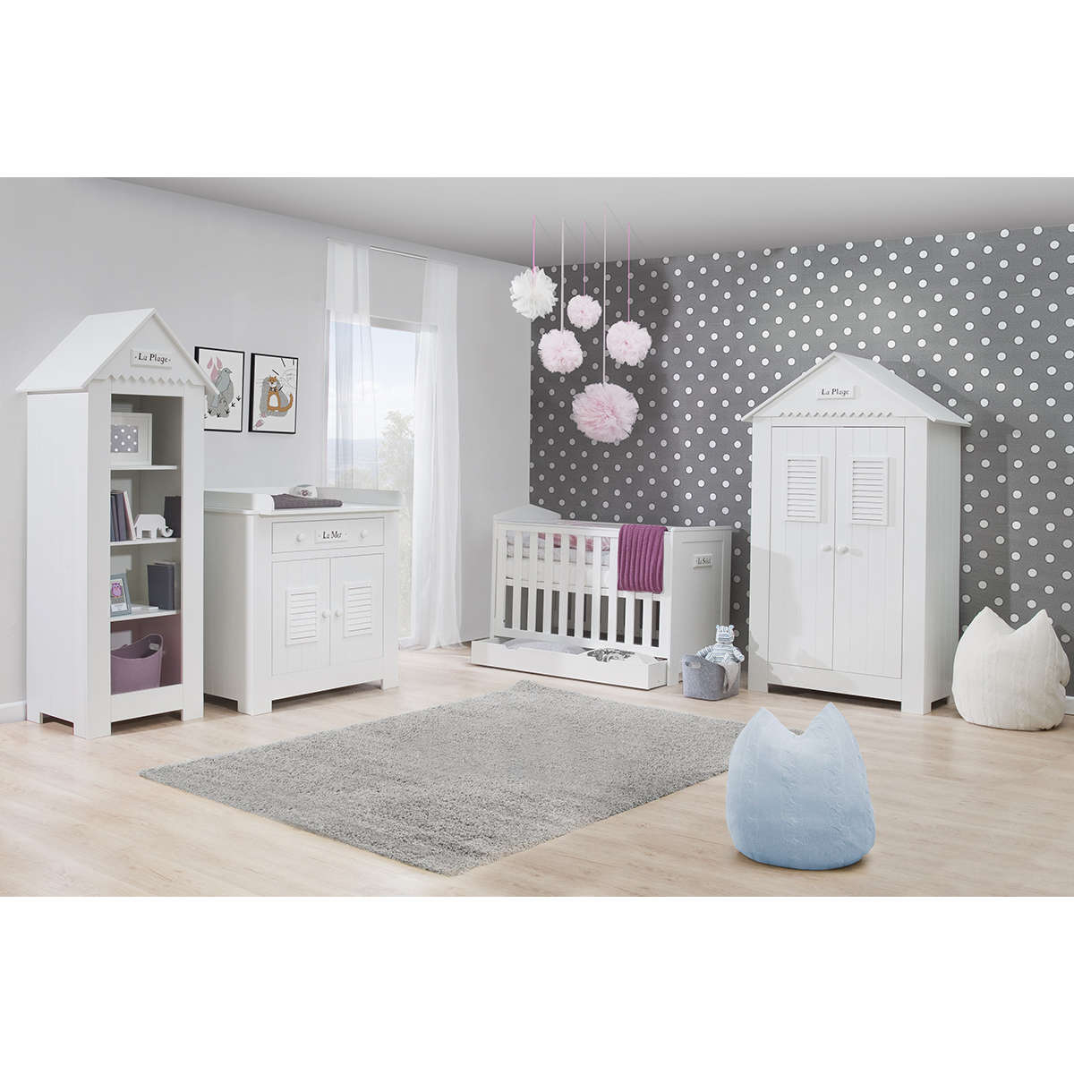 Chambre Complète Lit Bébé 60X120 - Commode À Langer tout Chambre Bébé But