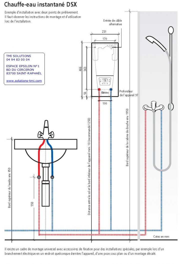 Chauffe Bain Instantané Électronique Dsx, Économisez L'eau destiné Chauffe Eau Instantané Douche