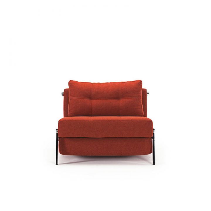 Chauffeuse Canapé-Lit Compacte De Luxe Cubed Chrome 90Cm encequiconcerne Canapé Lit 1 Place