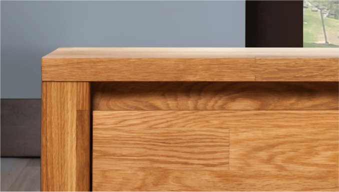 Chevet 1 Tiroir En Chne Miyake 2 Pour Lits En Chene Massif destiné Bois Pour Meuble Pas Cher