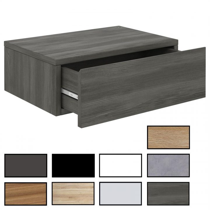 Chevet Suspendu Oceane, En Mélaminé pour Mobil Meuble