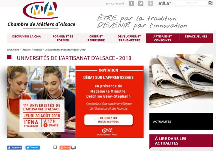 Choisir Son Avenir Professionnel | Histoires D'universités pour Chambre Des Métiers D Alsace