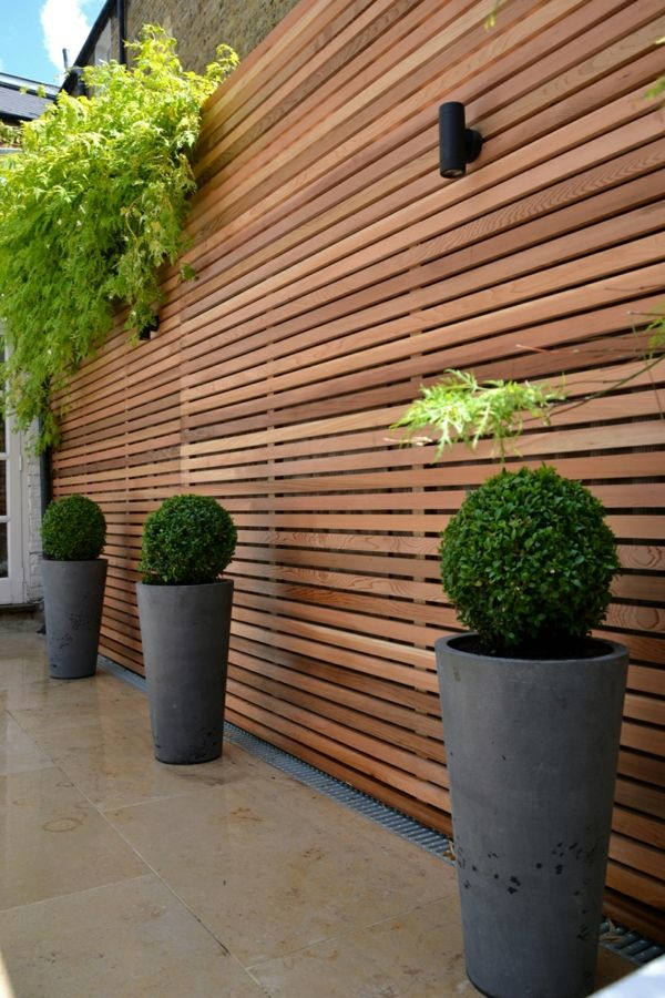 Choisissez Un Panneau Occultant De Jardin | Habillage Mur destiné Panneaux Bois Jardin