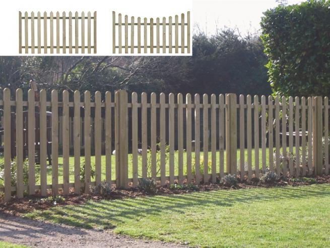 Cloture 120 Cm avec Barrière Bois Jardin