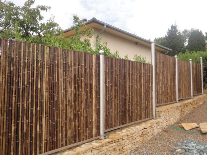 Cloture En Bambou Régulier | Cloture Bambou, Aménagement serapportantà Separation De Jardin