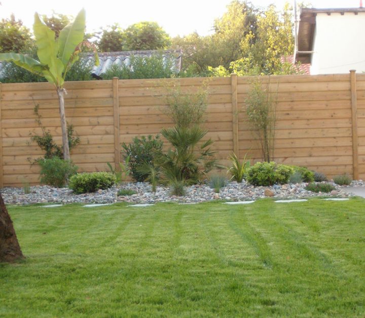Clôtures De Jardin En Bois, Béton, Mixtes Et Brise-Vent intérieur Clotures De Jardin
